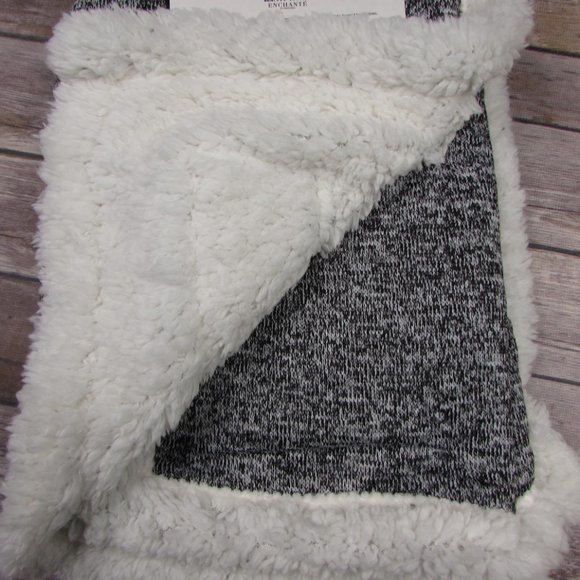 Rae Dunn Other Rae Dunn Baby Blessed Knit Sherpa Plush Baby Blanket